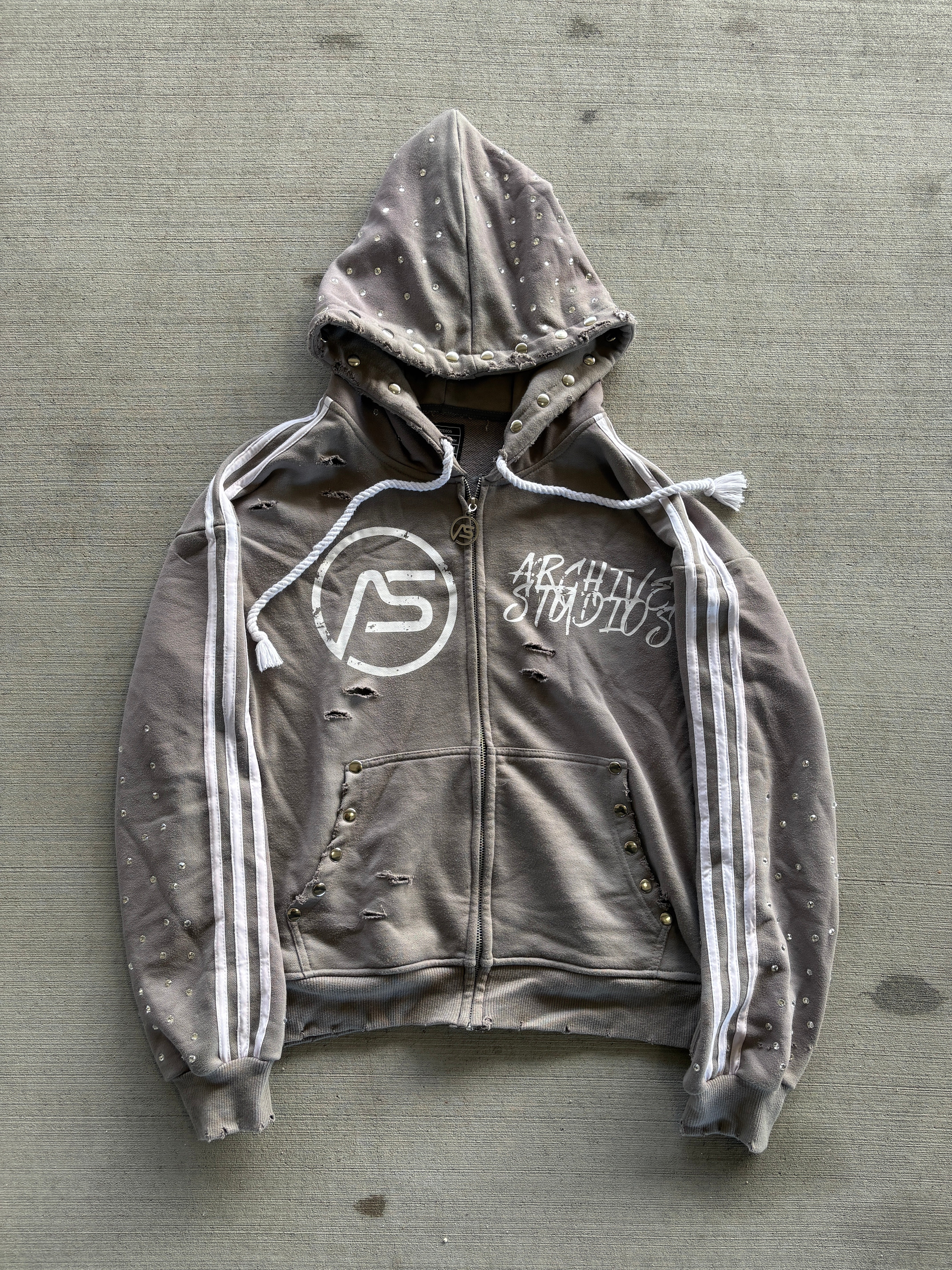 Reconstructed Zip-Up Jacket (PRE-MADE) – Archive Studios